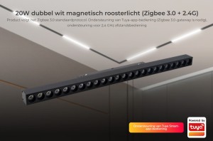 20W CCT (2700K-6500K) Magnetic spotlight Zigbee 3.0 + 2,4GHz